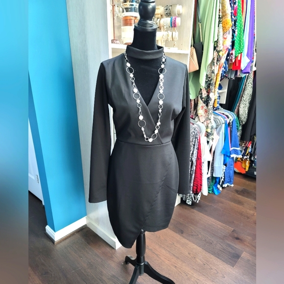 XL FashionNova black cocktail dress - Picture 1 of 4